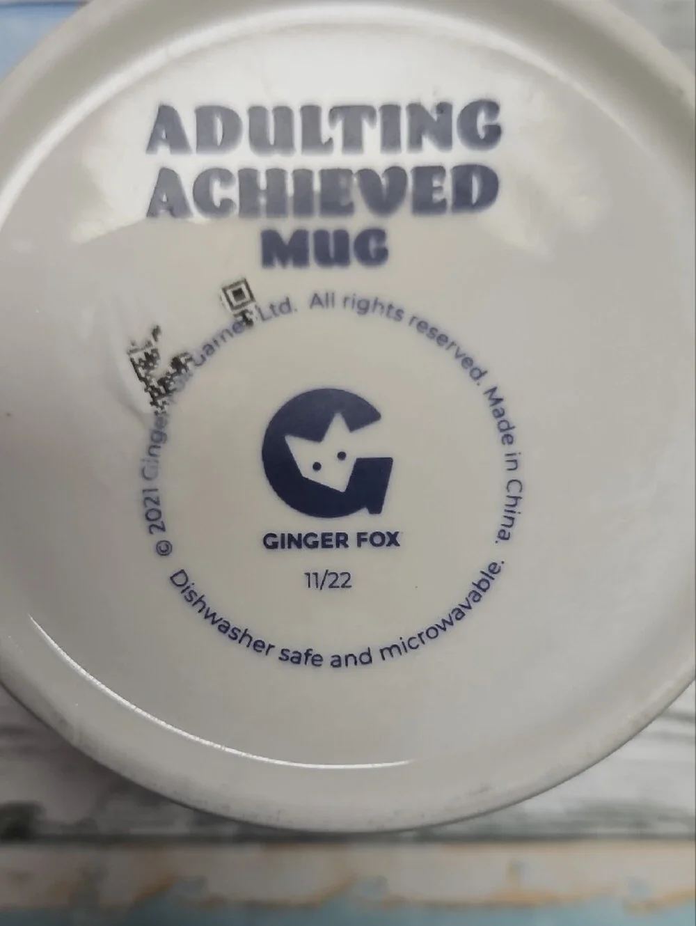 ADULTING COFFEE MUG. ADULTING ACHIEVED 12 Oz Mug By Ginger Fox